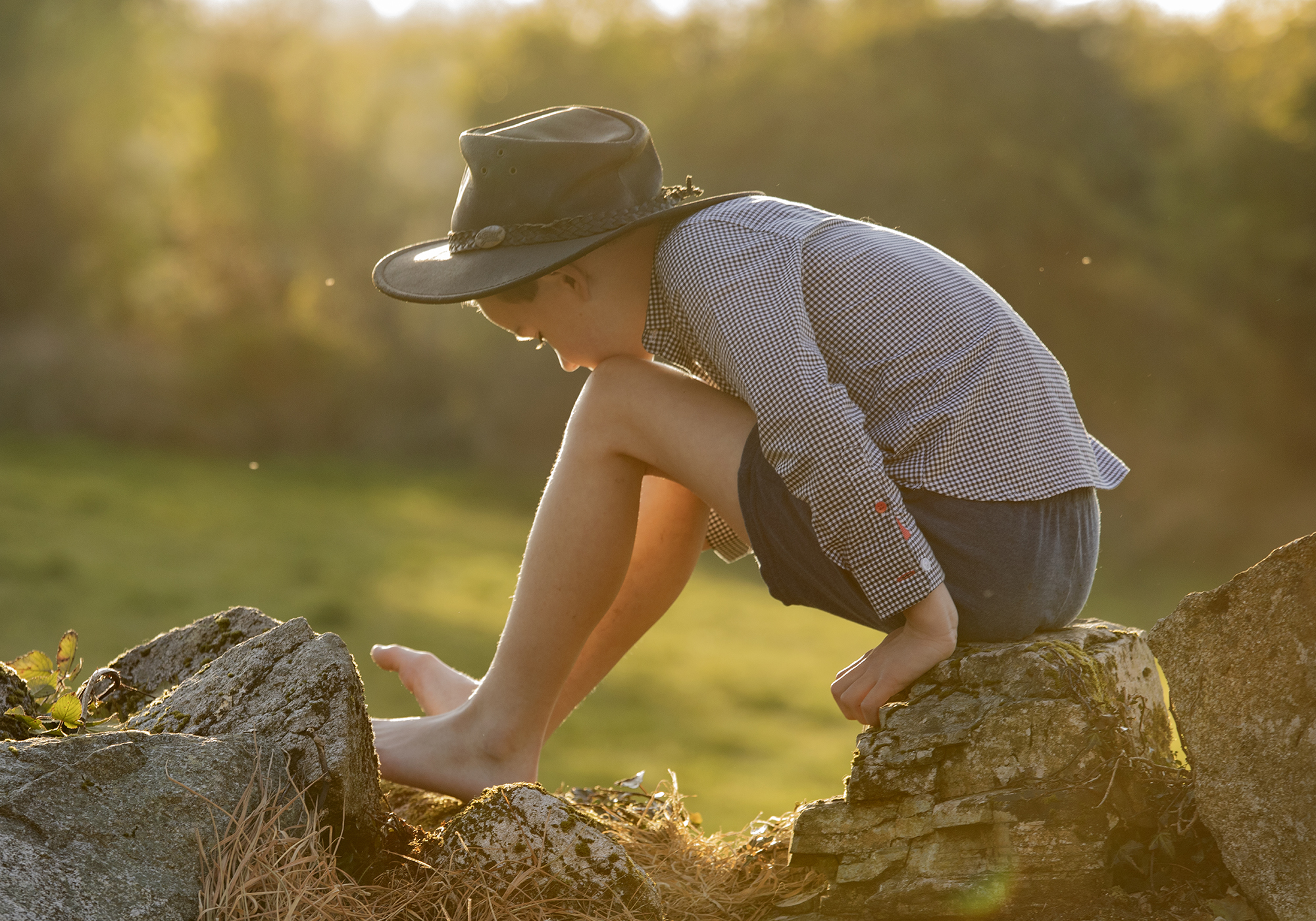 Golden hour child portrait sunset newry AL Photography